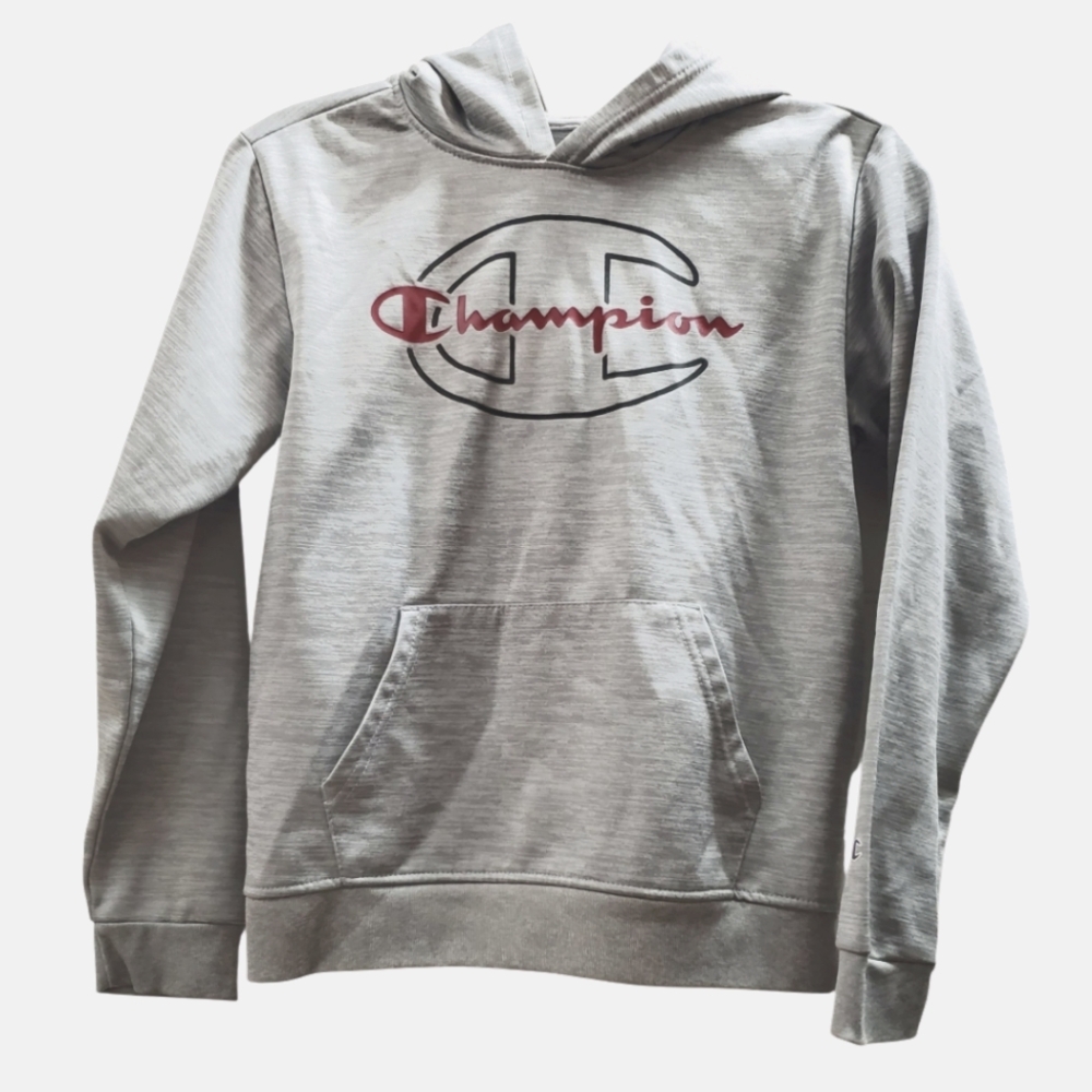 Champion Boys 14/16 Light Gray Hoodie